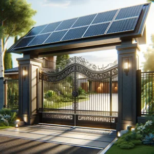 Solar Powered Driveway Gate