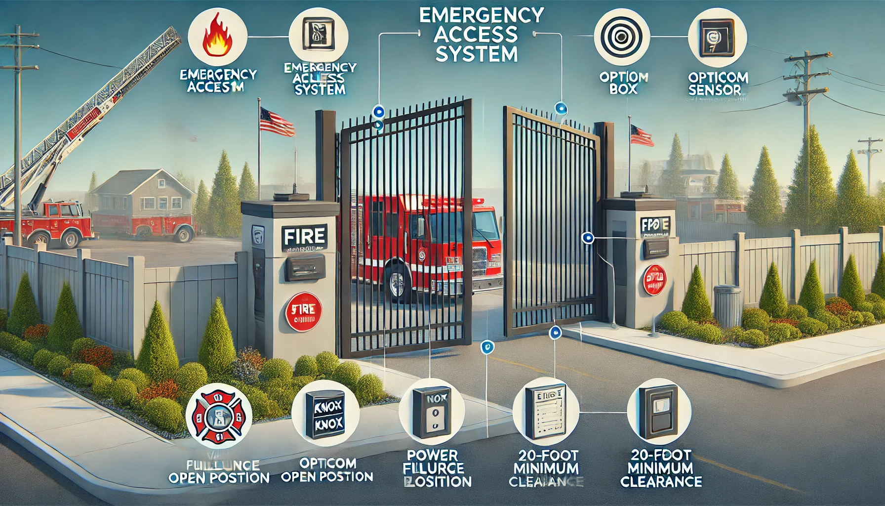 Automatic Gate Fire Safety