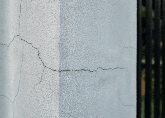 Cracked Gate Concrete