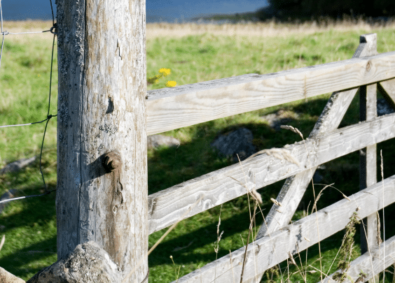 Wooden Gate Post