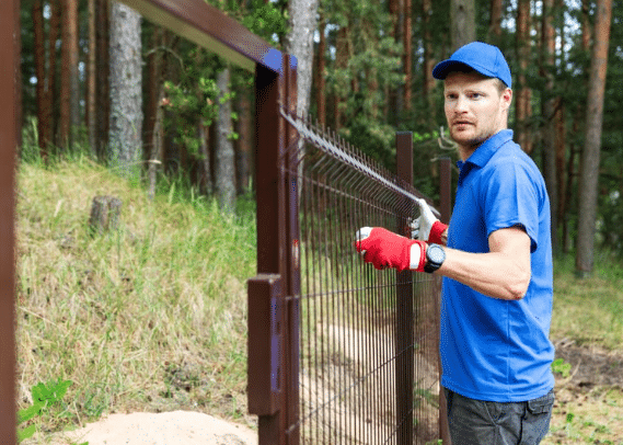 Installing new gate post