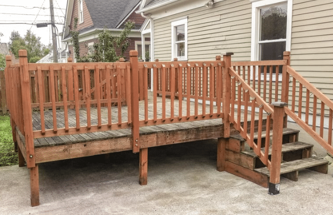 Wood Handrails for Decks